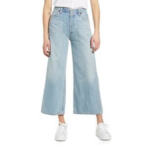 Citizens of Humanity Jean Women 25 Serena High Waist Wide Leg Culotte Light Wash